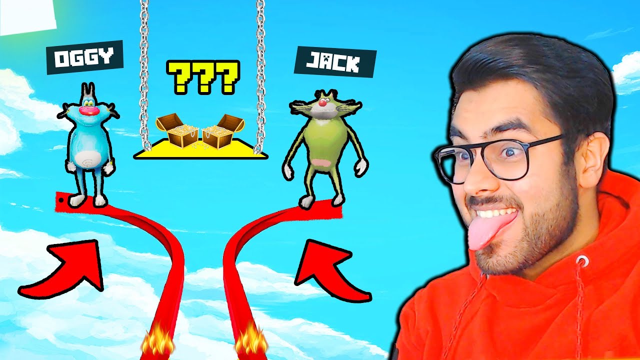 PARKOUR CHALLENGE ft. OGGY, JACK & BOB | GTA 5 [Funny Moments | Hitesh KS