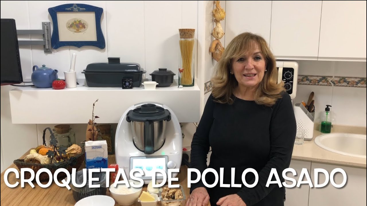 Croquetas de pollo asado con Thermomix/ Receta de Justa Molina @JustaMolinaThermomix