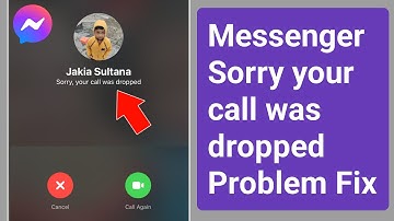 Fix Messenger Sorry your call was dropped Problem Solve | Messenger Call dropped Problem Solve