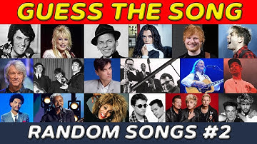 Guess The Song 🎸 Guess 60 Random Songs (Part2) 🎵 Music Quiz