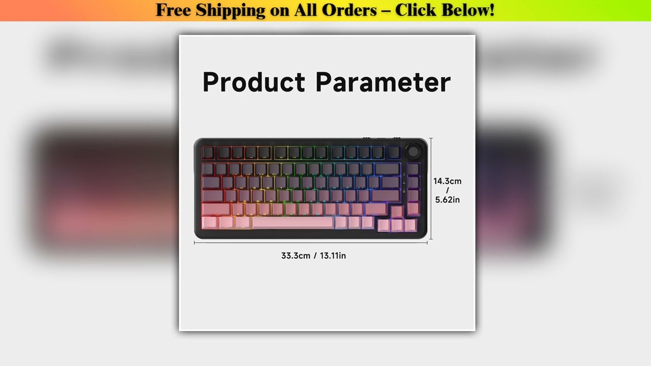 AJAZZ AK820 MAX PLUS Large Battery 81 Key Screen Gaming Mechanical Keyboard Wholesale Best Quality