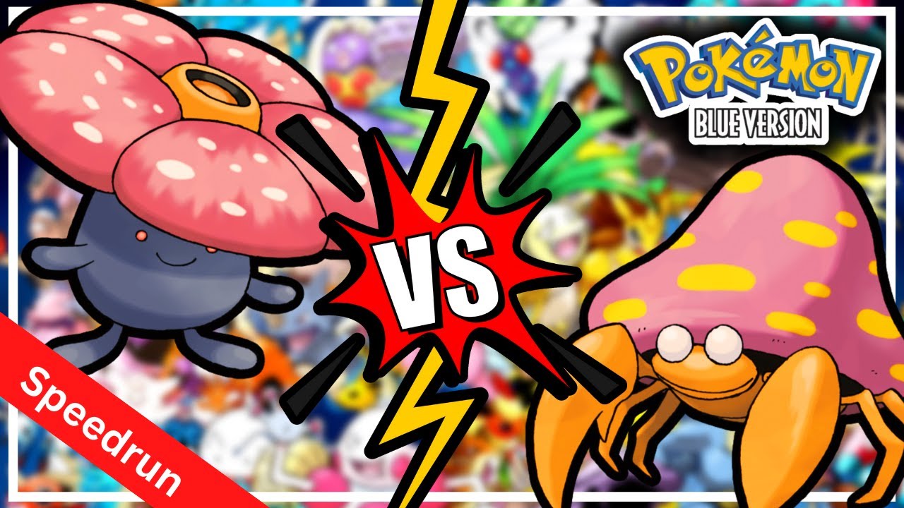 Epic Pokemon Blue Battle Oddish Vs Paras YouTube