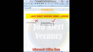 एक्सेल में अंतिम अंक को शून्य 0 में कैसे बदलें?/How to Fix Last Digit Changed to Zero 0 in Excel