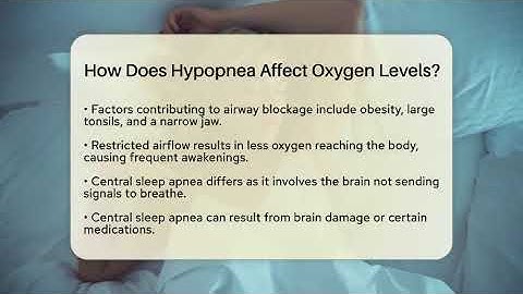 How Does Hypopnea Affect Oxygen Levels? - Sleep Apnea Support Network