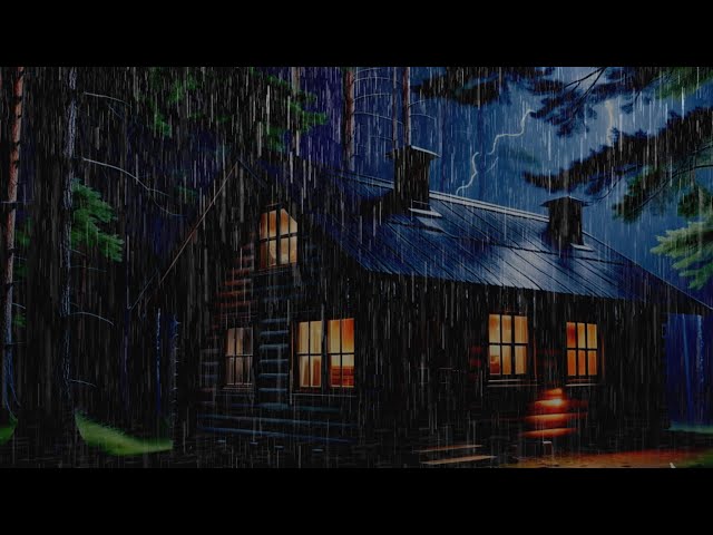 Riverside Cabin Rain – Calm Sleep 🌧️🏞️