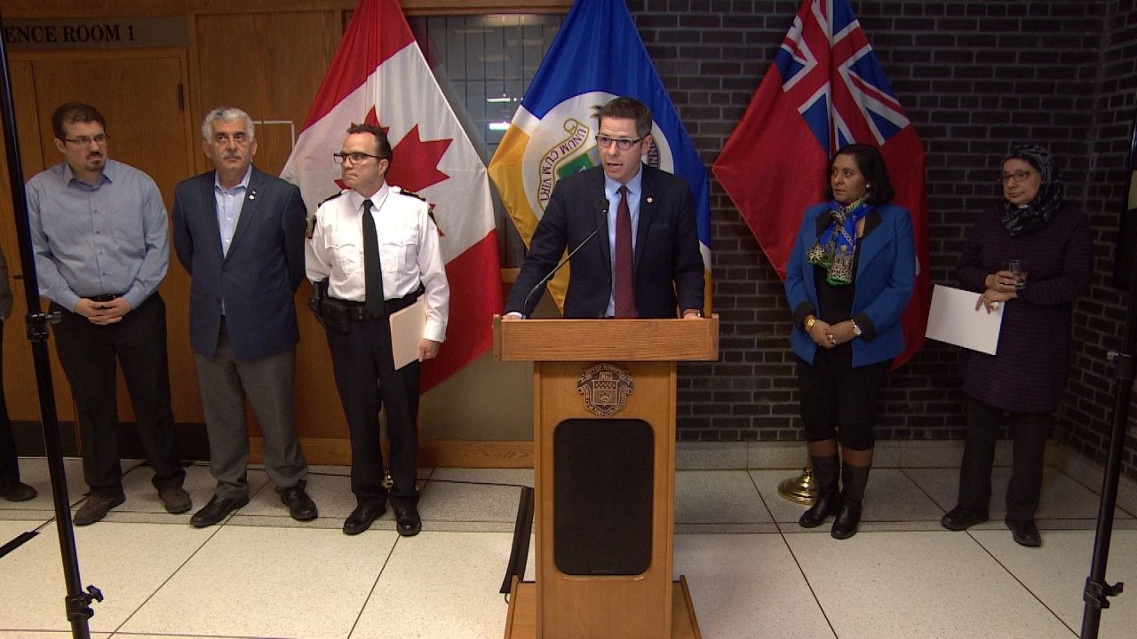 Winnipeg mayor promises to fight Islamophobia