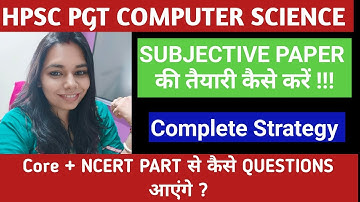 HPSC PGT Subjective paper की तैयारी कैसे करें |  Questions कैसे आएंगे Exam  | NS CLASSES