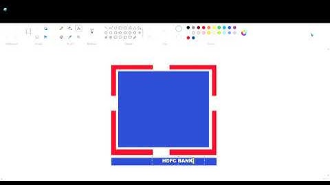 How to draw HDFC Bank logo in MS Paint