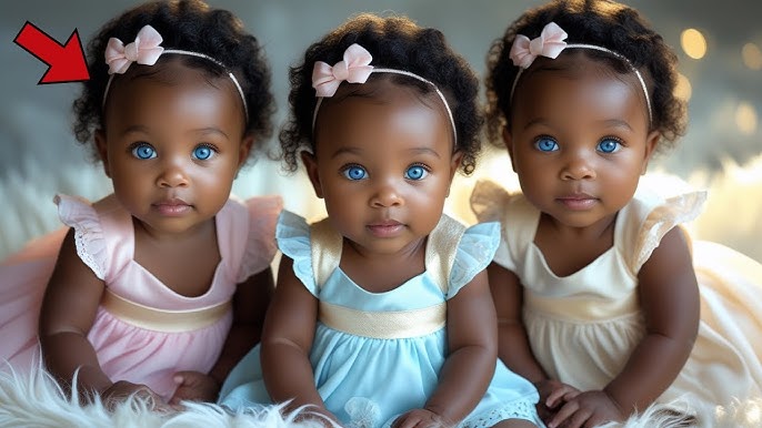 You Remember the Black Triplets with Blue Eyes? See How They Live Now... -  YouTube