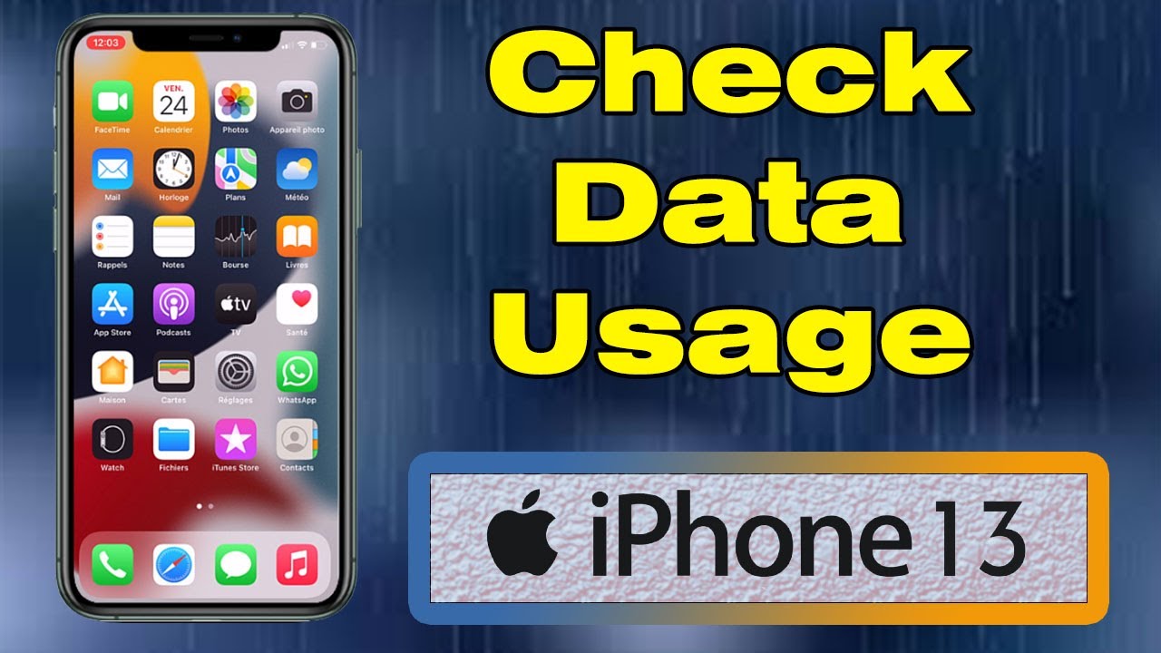 How to check data usage on iPhone 13 - YouTube