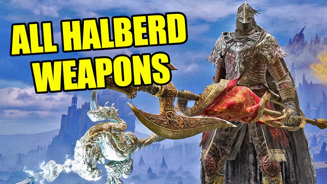 Elden Ring All Halberds Weapons Moveset Showcase YouTube