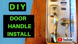 Entry Door Handle Installation