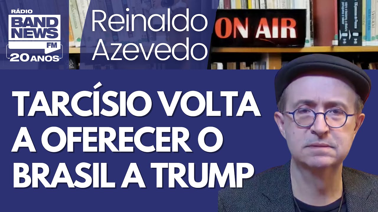 Reinaldo – Tarcísio tenta voltar ao jogo, oferecendo o Brasil a Trump, com conversa sobre terrorismo