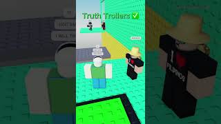 ✅ roblox truth troller vs. admin #viral #troll