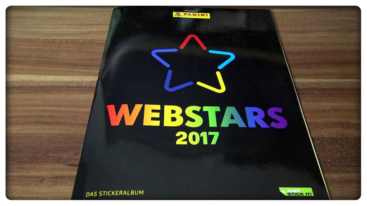Panini Webstars 2017 Sticker 20 Tüten 100 Bilder Youtube-Instagram Stars Neu