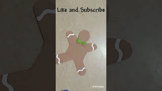 Ginger Bread Man Craftdiy shorts viral papercraft trending short gingerbread