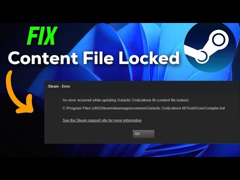 How To Solve Content File Locked Problem On Steam - Full Guide - YouTube
