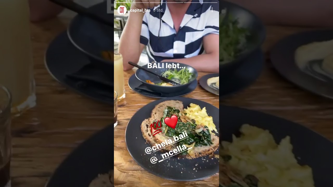 Capital Bra auf Bali Hotel am Meer mit Pool,-neues Album(Instagram Story von Capital Bra 03.12.2020)