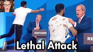 Pro-Islamist Invades Nigel Farage Conference Speech… He Finds Out Why It Was a Bad Idea…