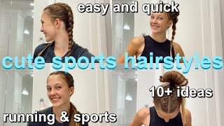 RUNNING HAIRSTYLES | cute and easy hairstyles for sports and working out screenshot 4