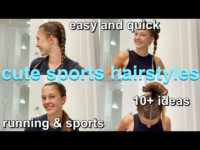 RUNNING HAIRSTYLES  cute and easy hairstyles for sports and working out 