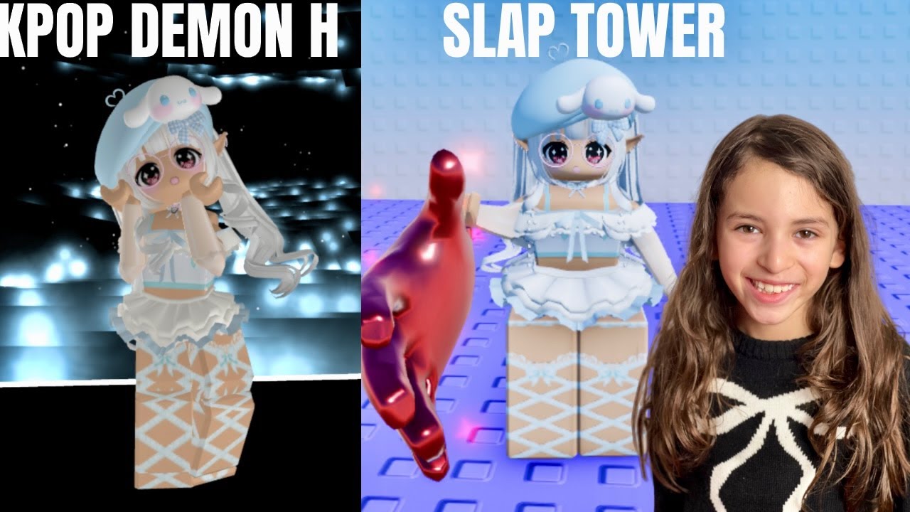 Roblox Avatar Girl: Покупаю Cinnamoroll и тестирую его в K-Pop Demon Hunters RP + Slap Tower