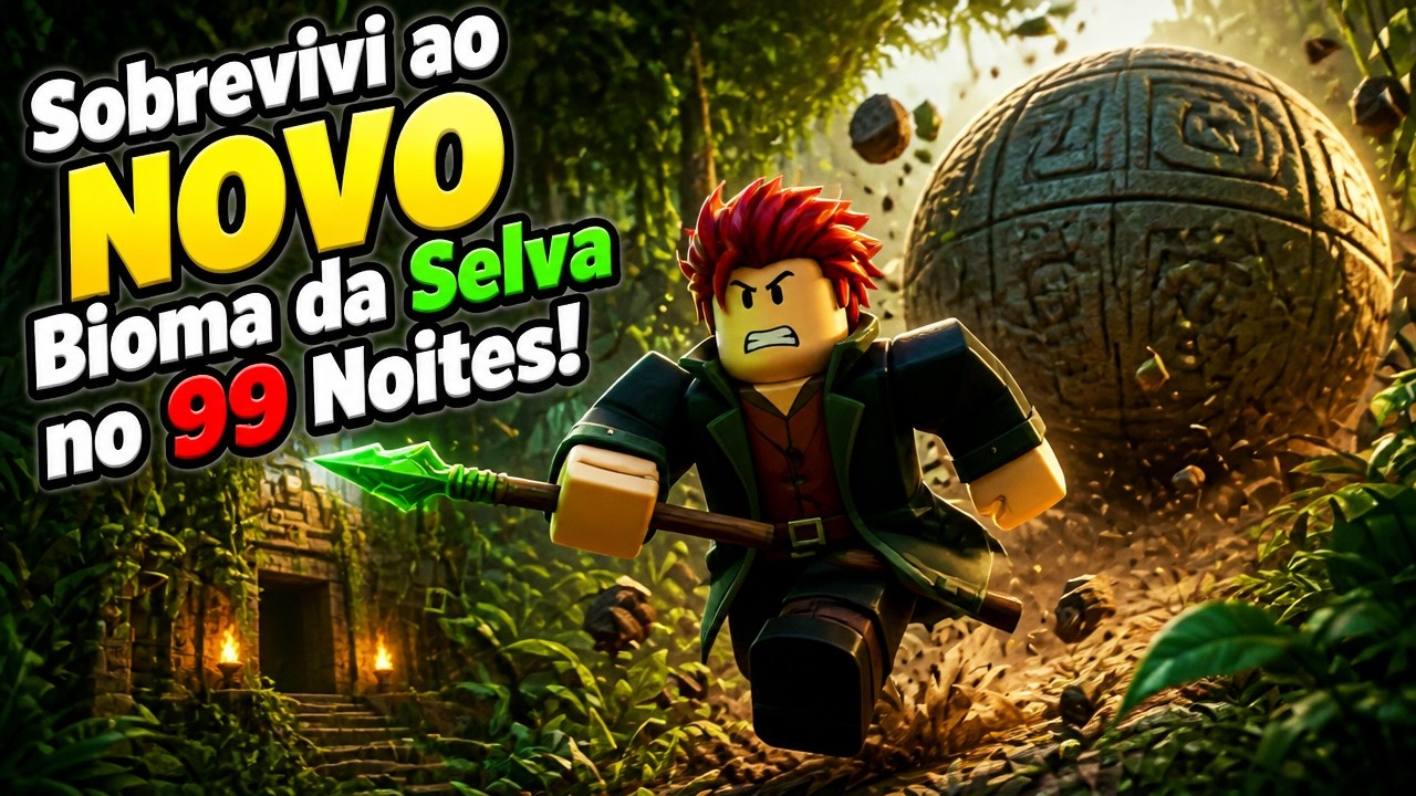 Sobrevivi ao NOVO Bioma da Selva no 99 Noites!