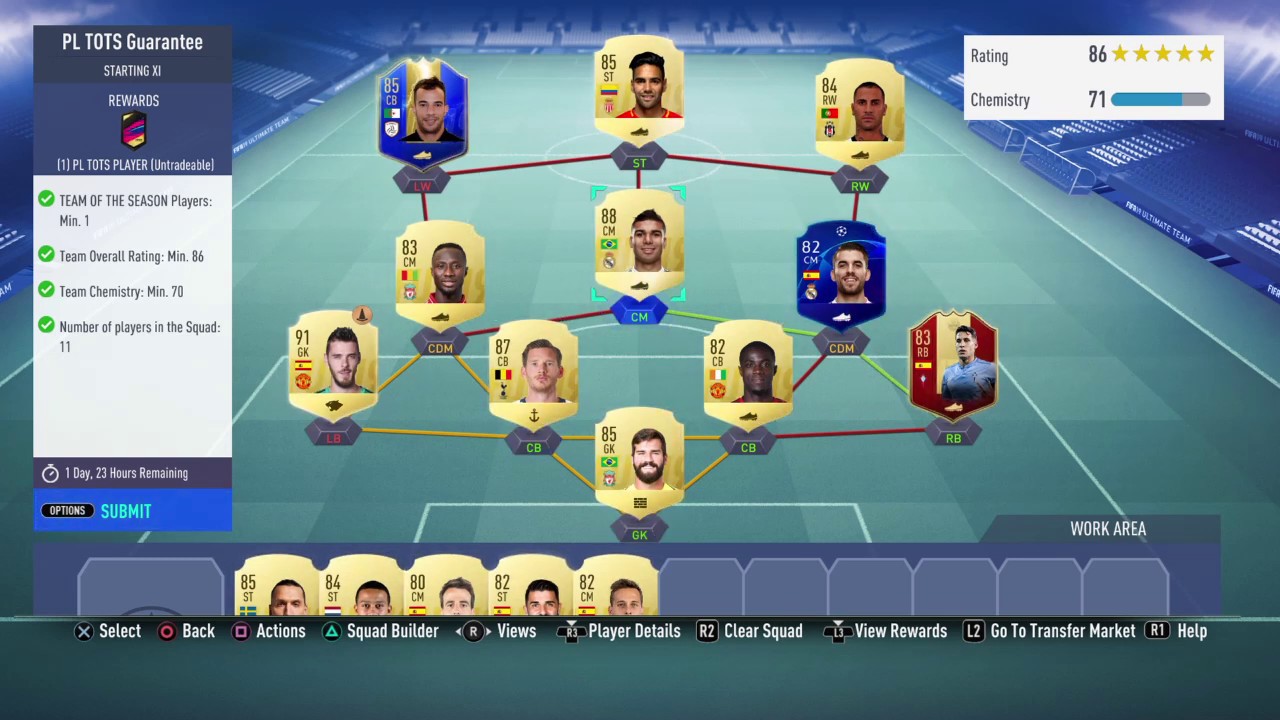 FIFA 19 GUARANTEED PL TOTS SBC PACK!! 94+ RATED TOTS