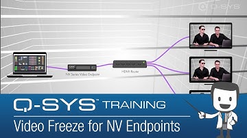 Q-SYS Video Training  |  Video Freeze for NV Endpoints