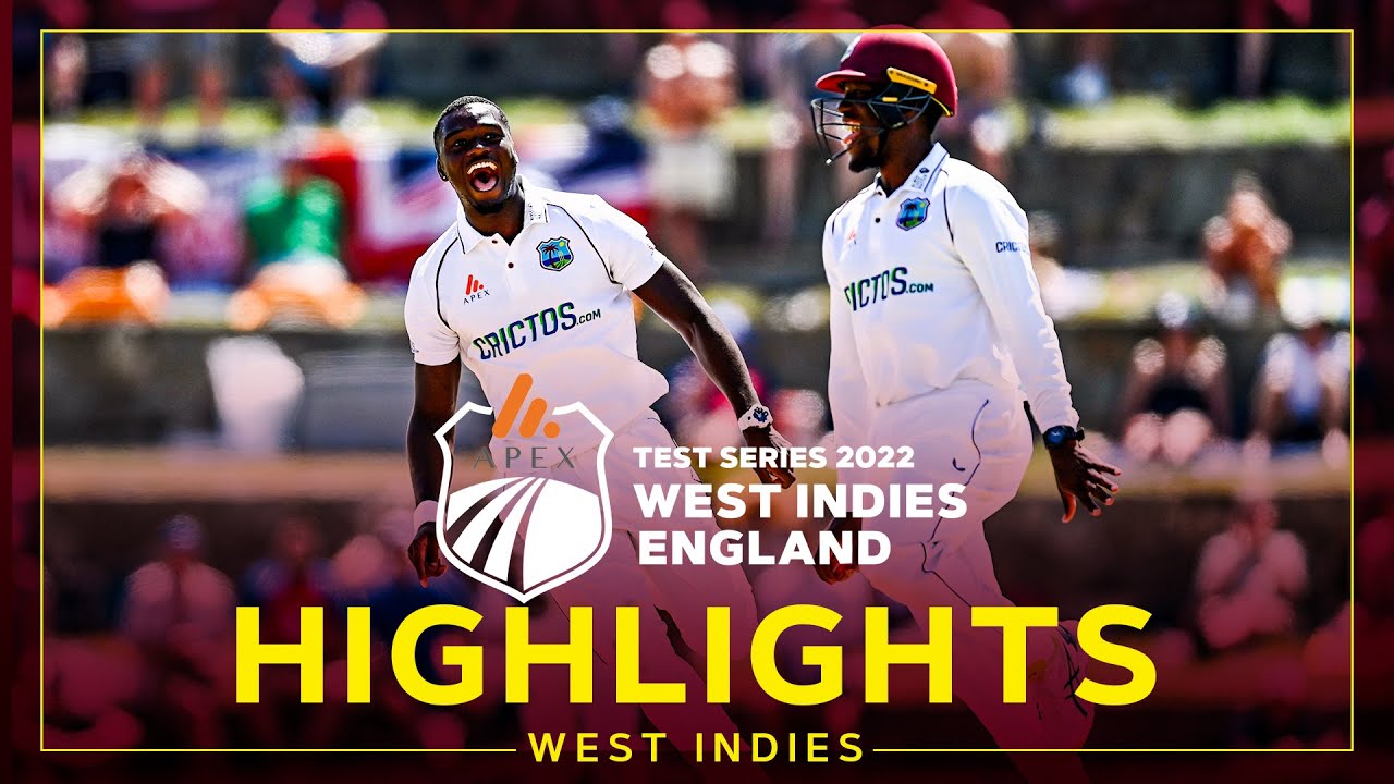 Highlights West Indies v England Brathwaite Impresses Before WI Dig In 1st Apex Test Day 2