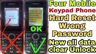 Four Mobile4 Settings Hard Reset Wrong Password New Unlock OK