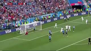 هدف فرنسا على الاوروغواي 1/0 برأسية فاران ، كاس العالم 2018 ، تعليق رؤوف خليف