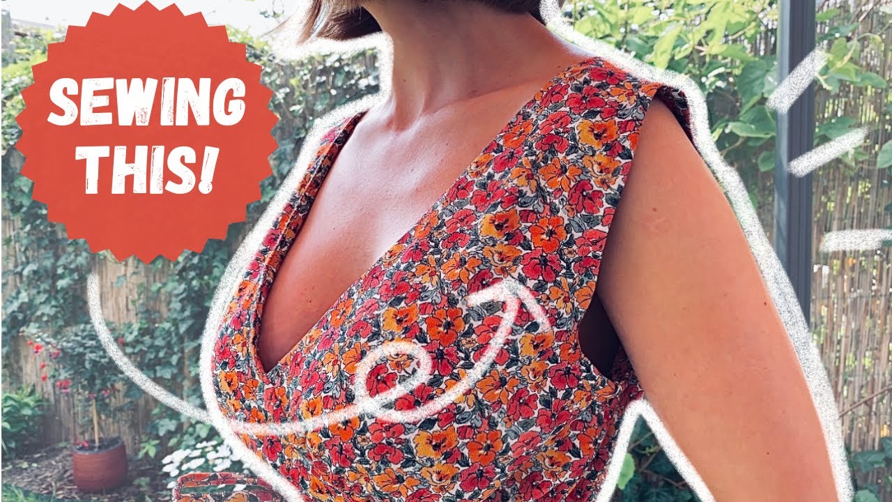 Sewing First Summer Dress this year 🌞 Making Simple Slip Dress