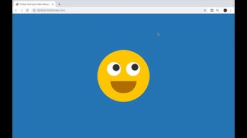 Smiley Face Eyes Follow Mouse Cursor using CSS + JS