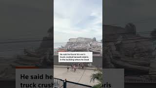 Man looks for son in rubble after Venezuela quake