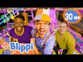 Dance Along! Head Shoulders Knees and Toes | Blippi Music for Children | Nursery Rhymes for Babies