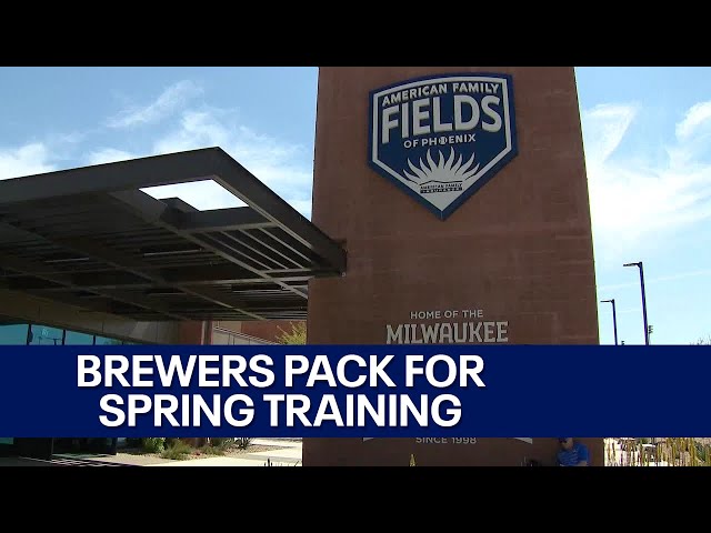 Brewers pack for Spring Training