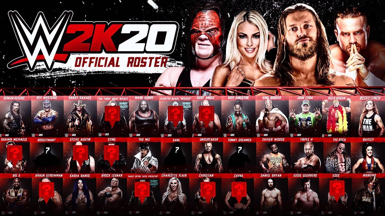 WWE2K23 on X: The full #WWE2K20 roster is live! Who are your