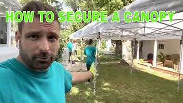 How To Mount A Pop Up Canopy To Secure It In 💨 WIND 💨 Tutorial