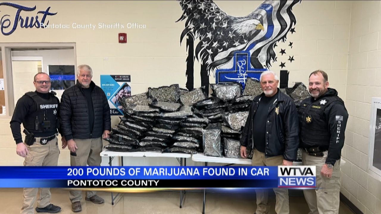 200 pounds of weed found in Pontotoc County - YouTube