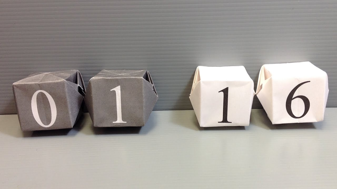 Origami Calendar Make Your Own Desk Calendar Youtube