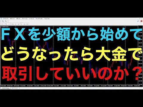 【FX初心者】少額で経験を重ねるのはいいが、一体どうなったら大金を入金していいの？少額から大金に移行していい目安はこれです！※海外FXメインの話しになっております！