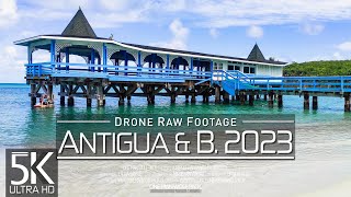 【5K】 Drone RAW Footage  This is ANTIGUA AND BARBUDA 2023  St. John's & More UltraHD Stock Video