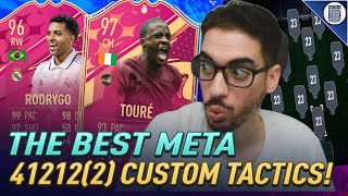 THE BEST RANK 1 META 41212(2) FORMATION & CUSTOM TACTICS FOR FIFA 23 ULTIMATE TEAM