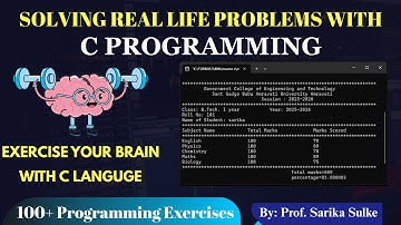 38. Program to print Marksheet in interactive format  | printf function | C  Programming exercises