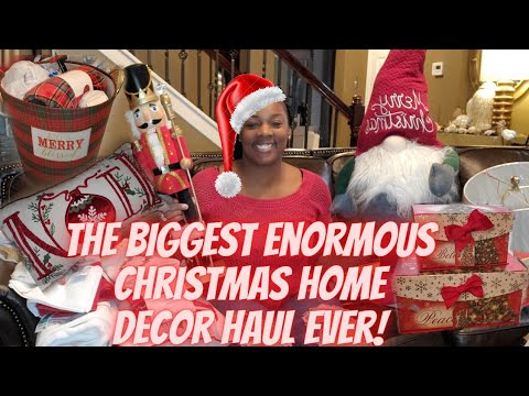 The Biggest  Enormous  Gigantic Christmas Home Decor Haul Ever