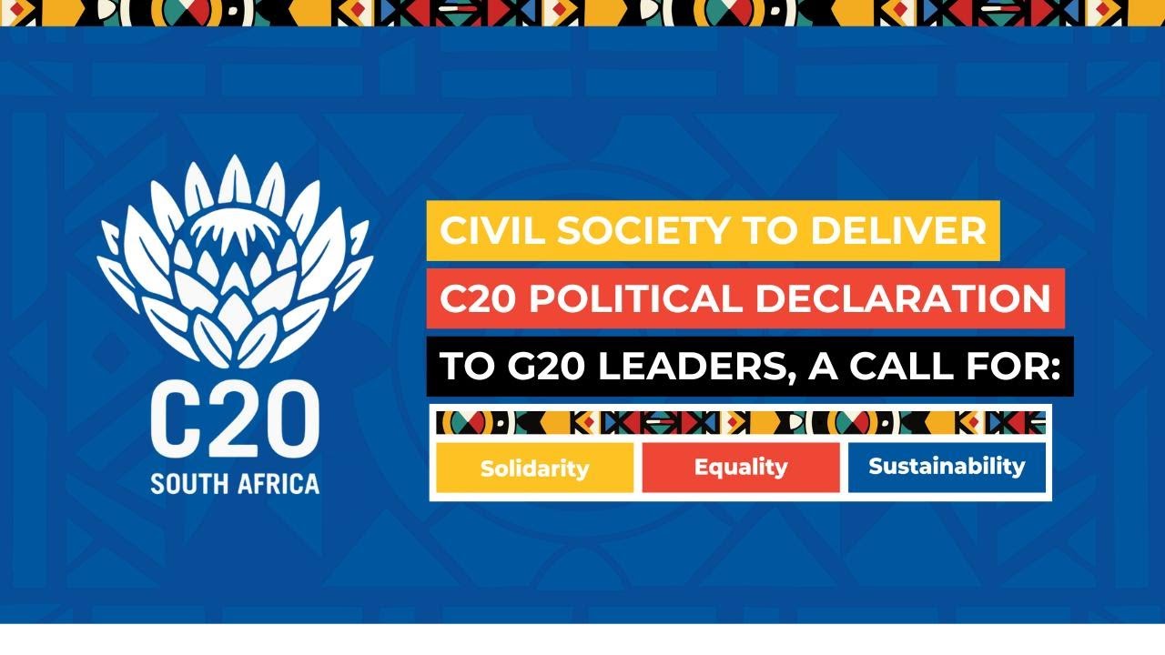 Media Briefing on C20 Political Declaration to G20 Leaders by the Civil Society