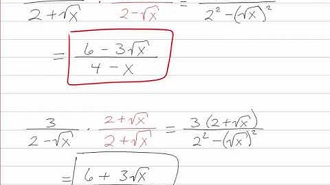 Rationalizing the Denominator of a Radical Expression Using Conjugates (Updated)