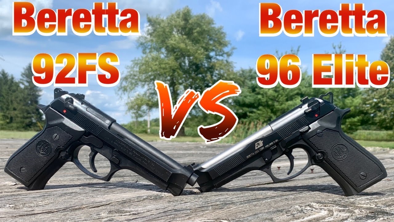 Beretta 92FS VS Beretta 96 Elite Comparison - YouTube