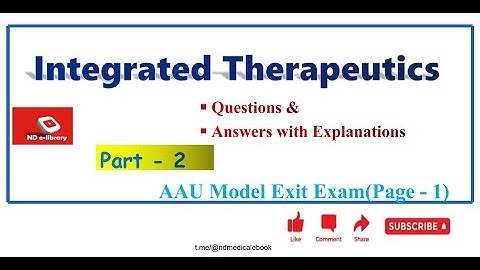 Addis Ababa University Pharmacy Model Exit Exam | Integrated Therapeutics Solution||PEEA ||Part-2